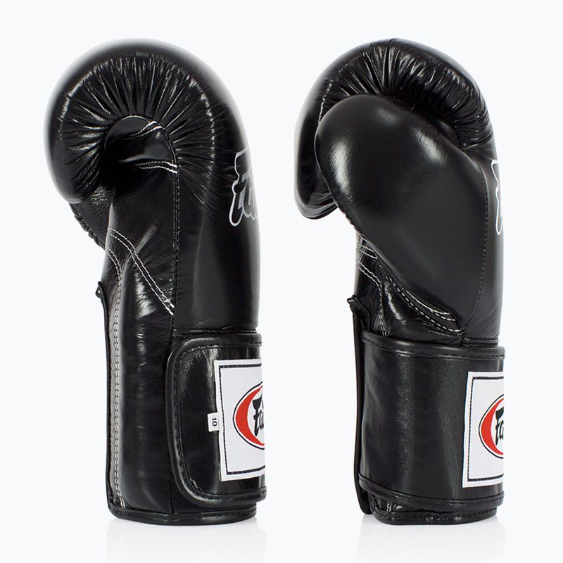 Fairtex Super Sparring Boxing Gloves - Locked Thumb black 3