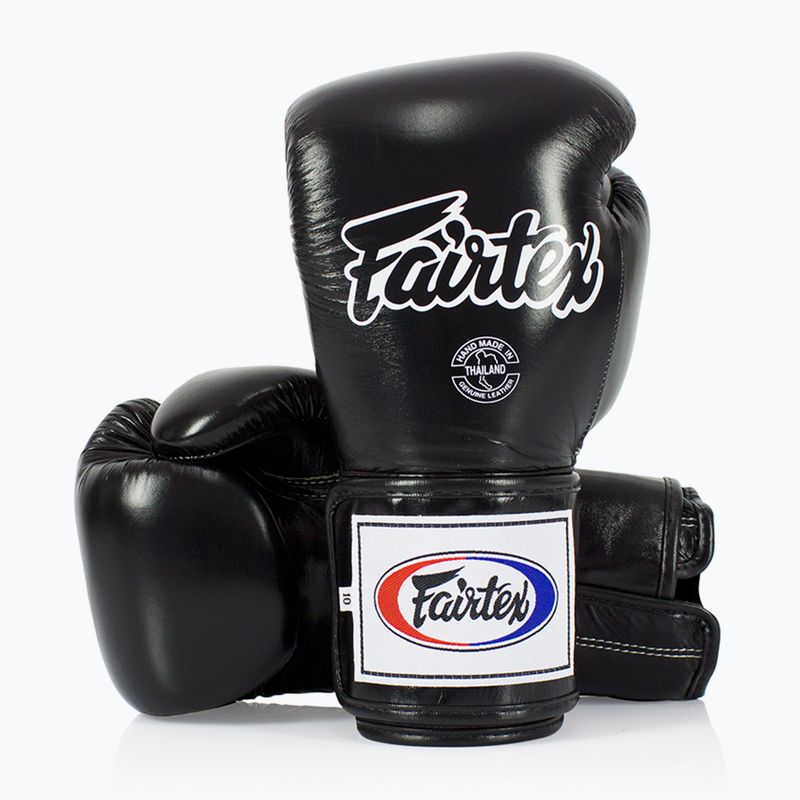 Fairtex Super Sparring Boxing Gloves - Locked Thumb black 4
