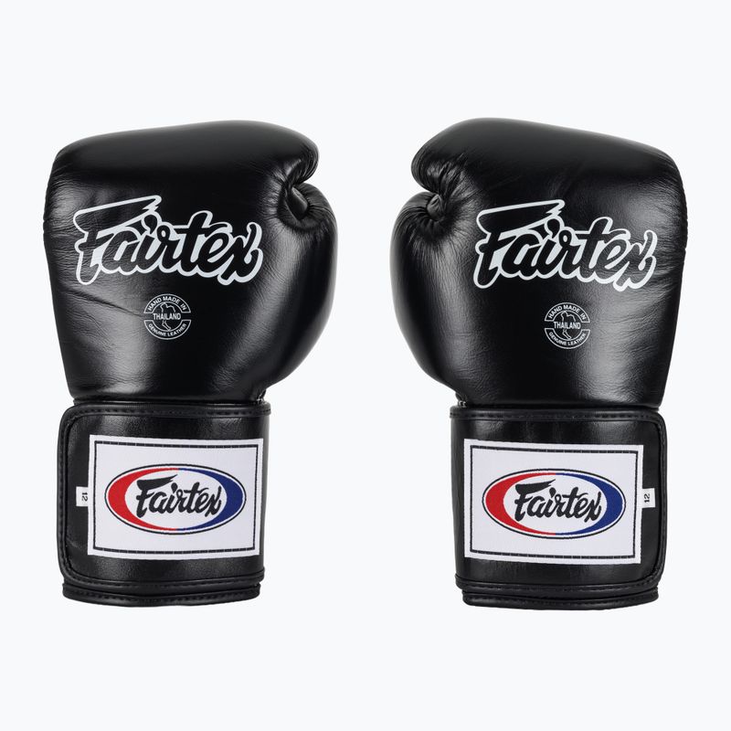 Fairtex Super Sparring Boxing Gloves - Locked Thumb black 2