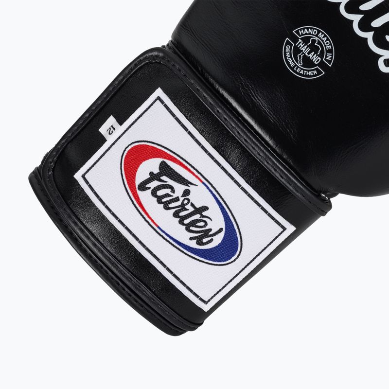 Fairtex Super Sparring Boxing Gloves - Locked Thumb black 6