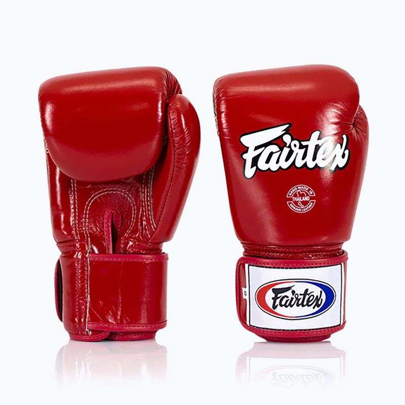 Fairtex Super Sparring - Locked Thumb red boxing gloves