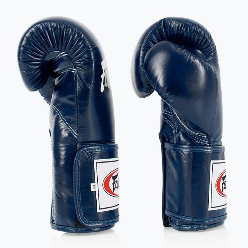 Fairtex Super Sparring - Locked Thumb blue Boxing Gloves 3