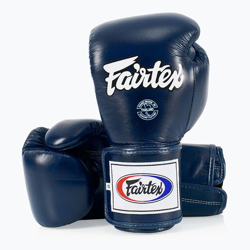 Fairtex Super Sparring - Locked Thumb blue Boxing Gloves 4