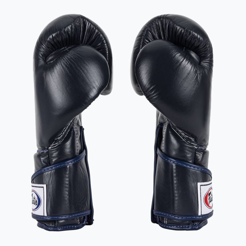 Fairtex Stylish Angular Sparring Boxing Gloves - Locked Thumb blue 4