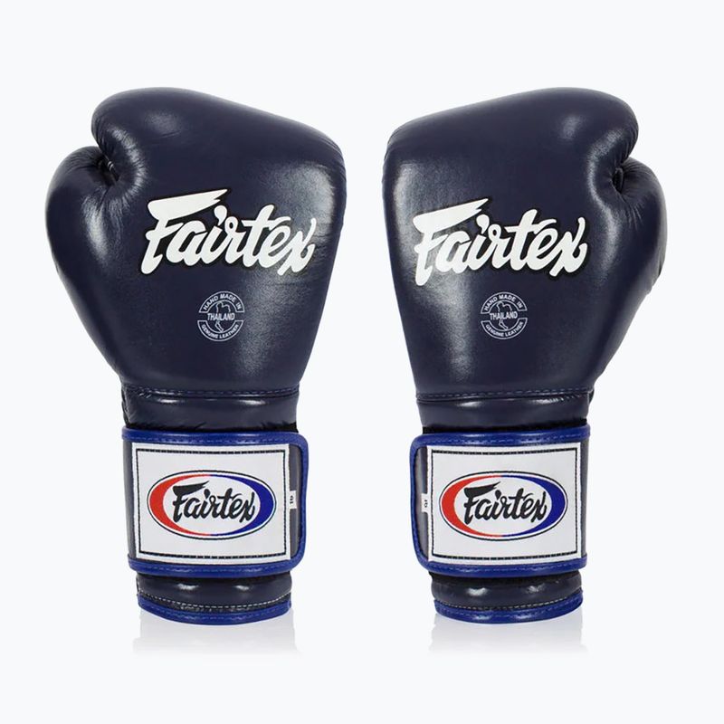 Fairtex Heavy Hitter's Mexican Style blue boxing gloves 7