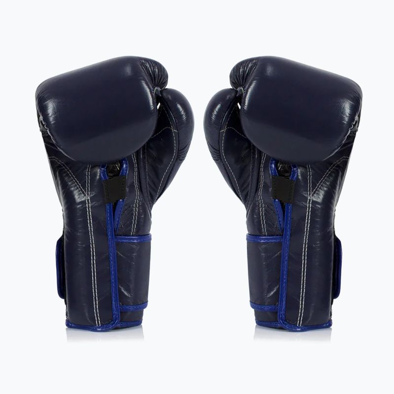 Fairtex Heavy Hitter's Mexican Style blue boxing gloves 8