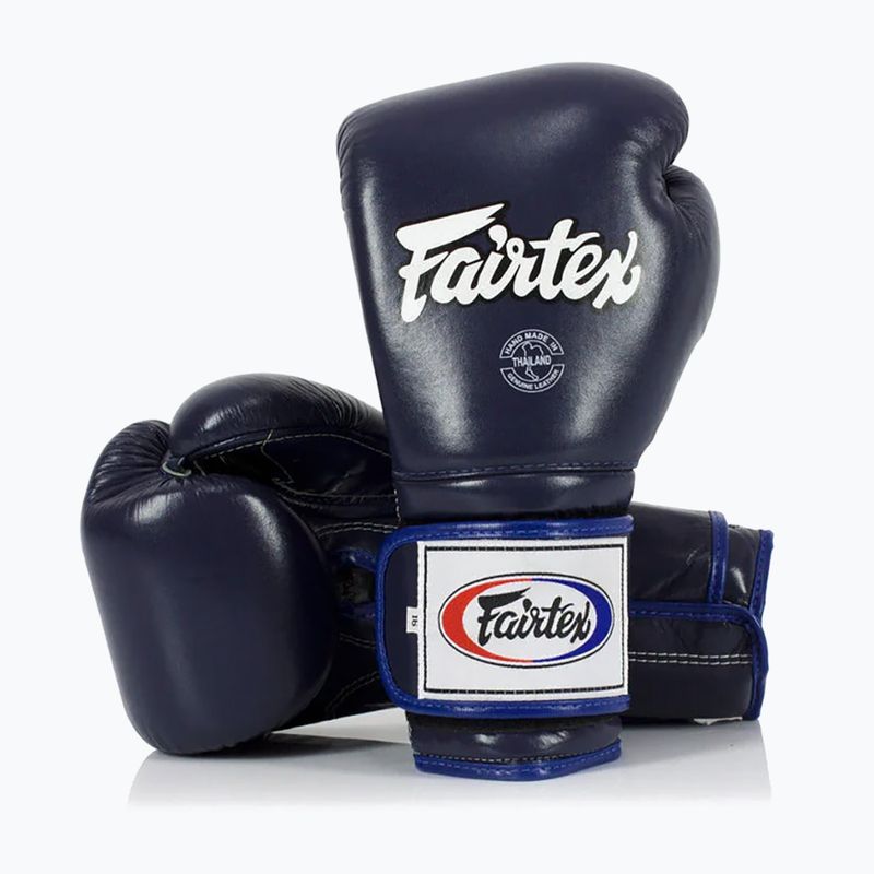 Fairtex Heavy Hitter's Mexican Style blue boxing gloves 9