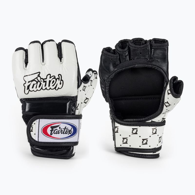 Fairtex Super Sparring grappling gloves white/black