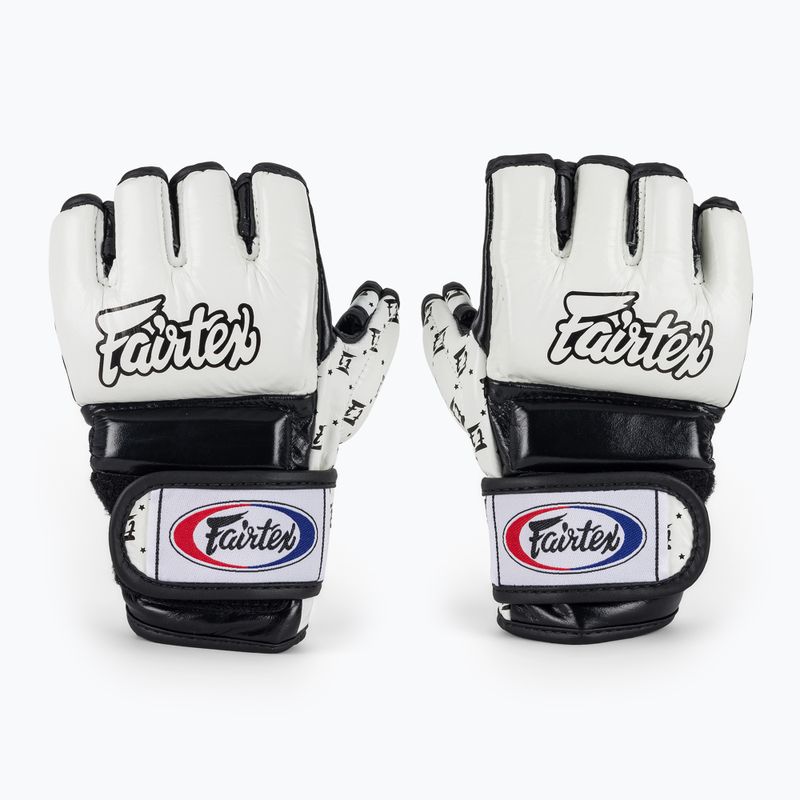 Fairtex Super Sparring grappling gloves white/black 2