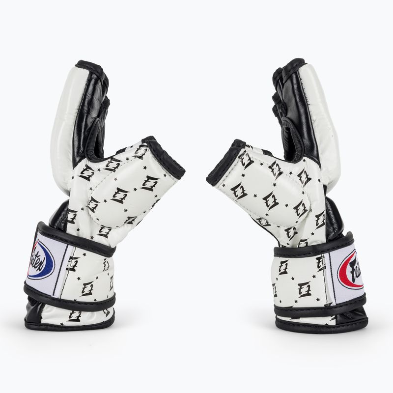 Fairtex Super Sparring grappling gloves white/black 4
