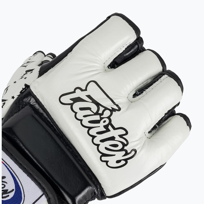 Fairtex Super Sparring grappling gloves white/black 5