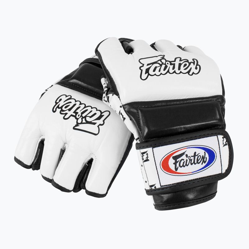 Fairtex Super Sparring grappling gloves white/black 4