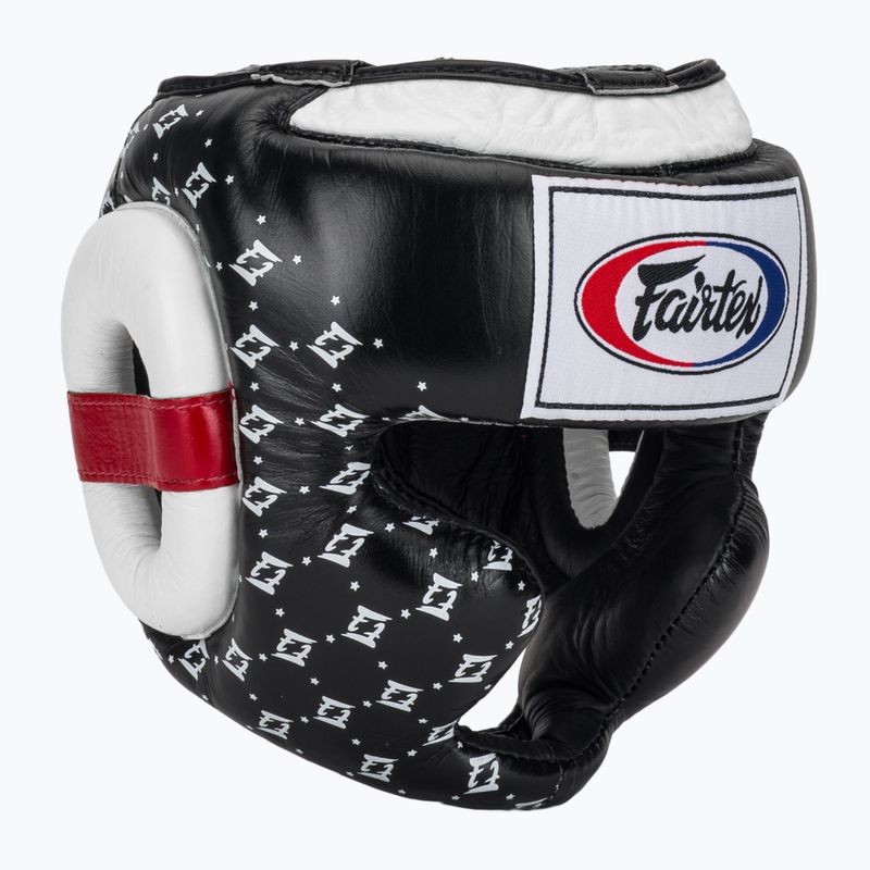 Fairtex Super Sparring boxing helmet black/white