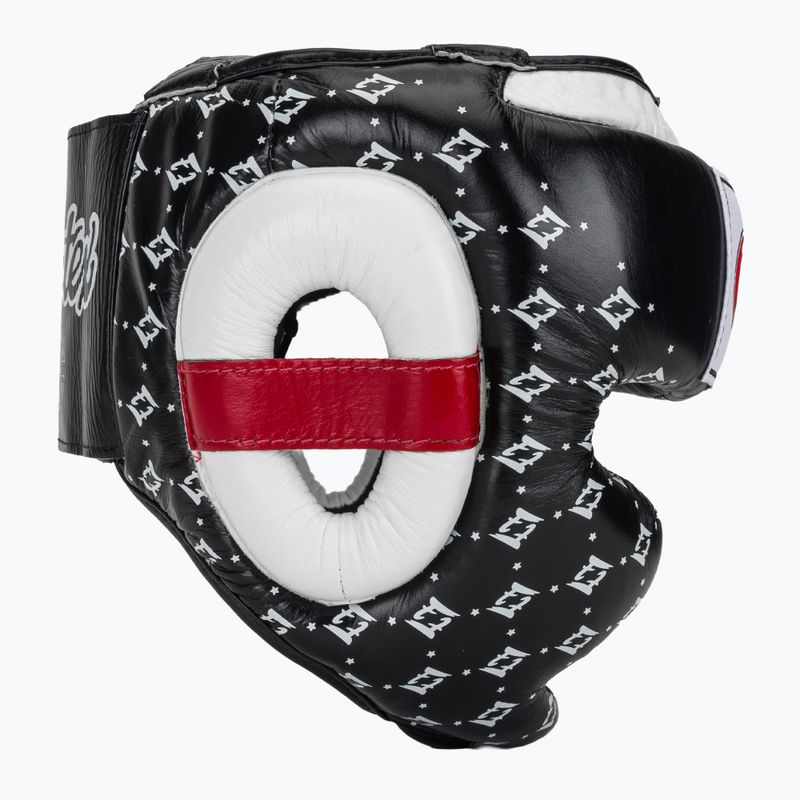 Fairtex Super Sparring boxing helmet black/white 2