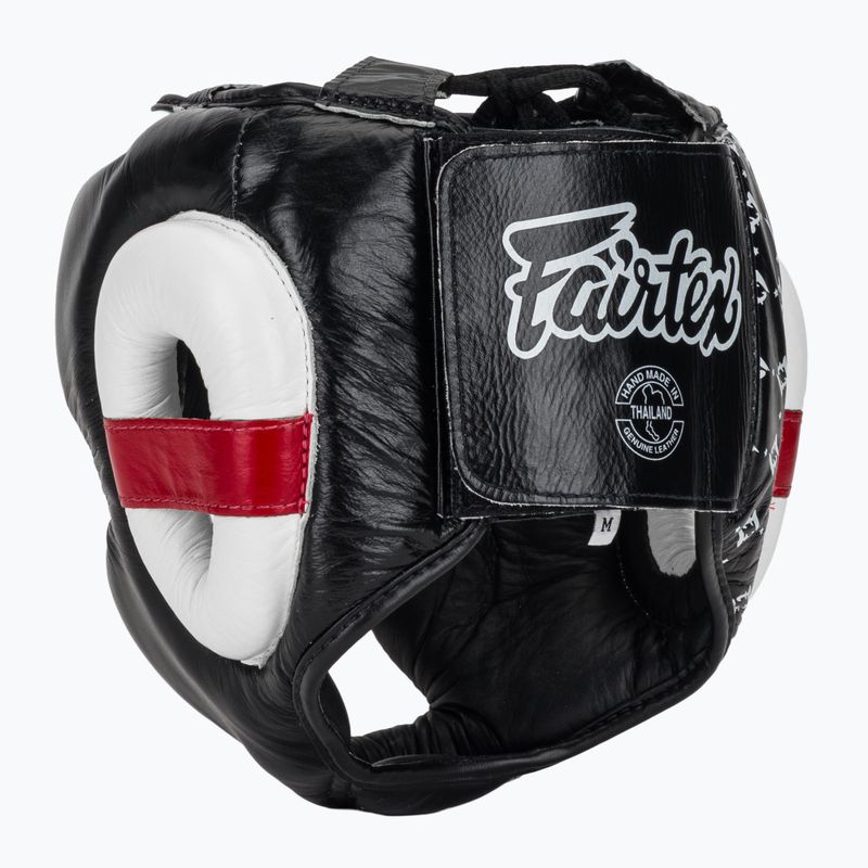 Fairtex Super Sparring boxing helmet black/white 3