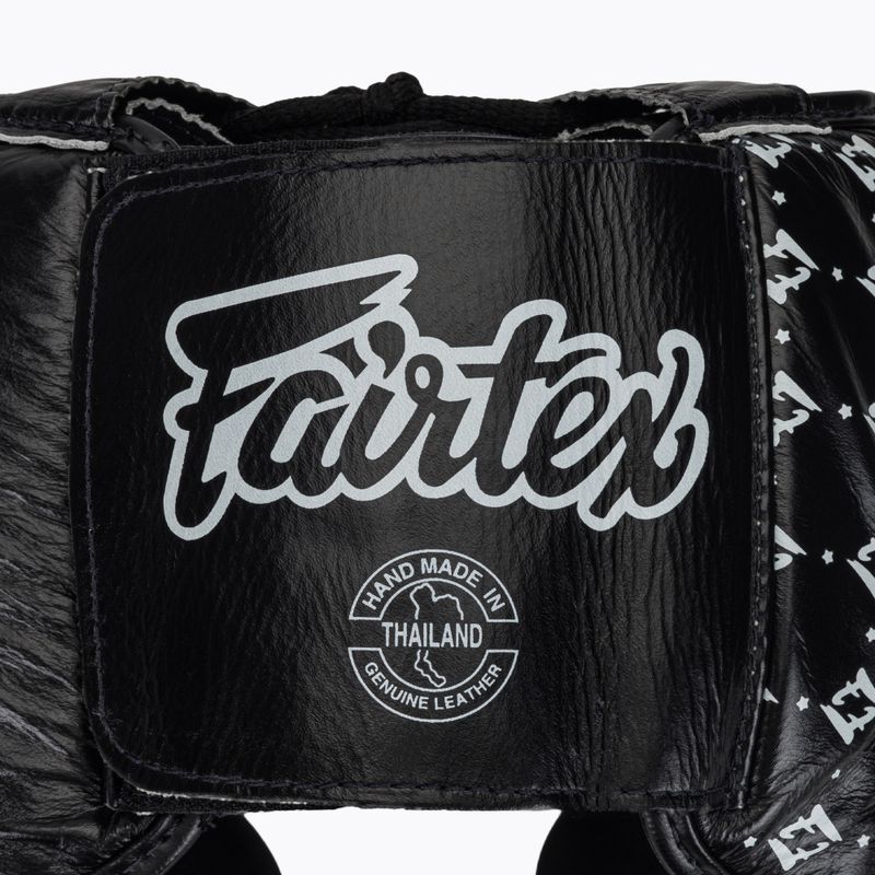 Fairtex Super Sparring boxing helmet black/white 5