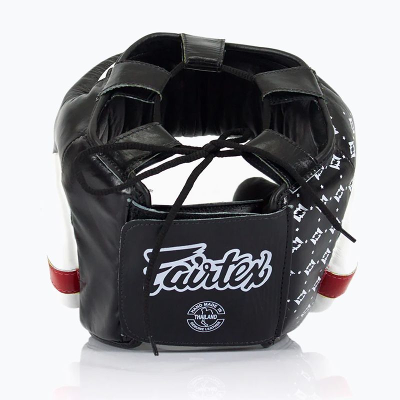Fairtex Super Sparring boxing helmet black/white 2