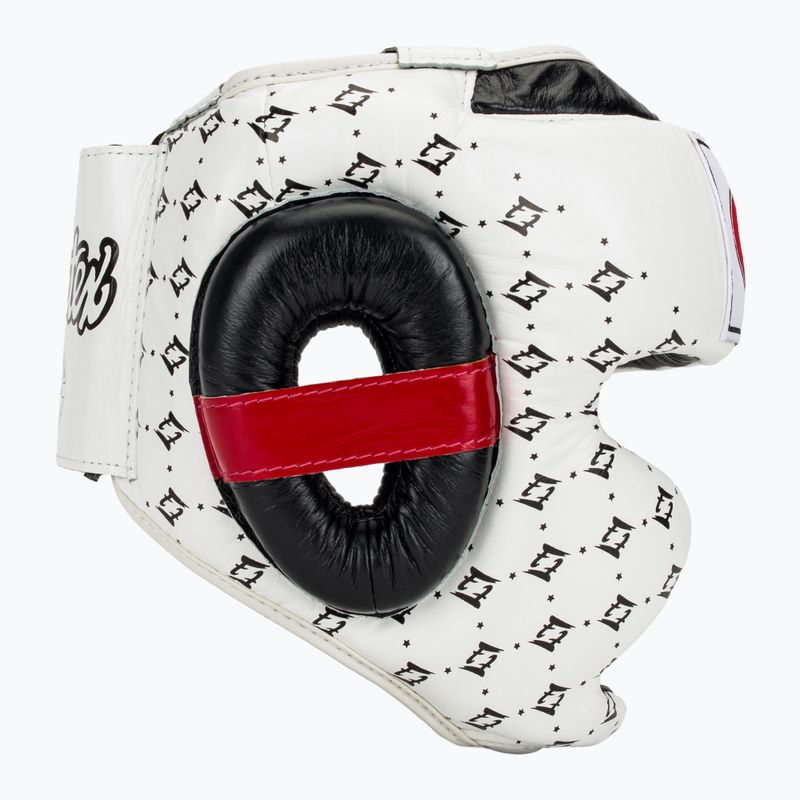 Fairtex Super Sparring boxing helmet white/black 2