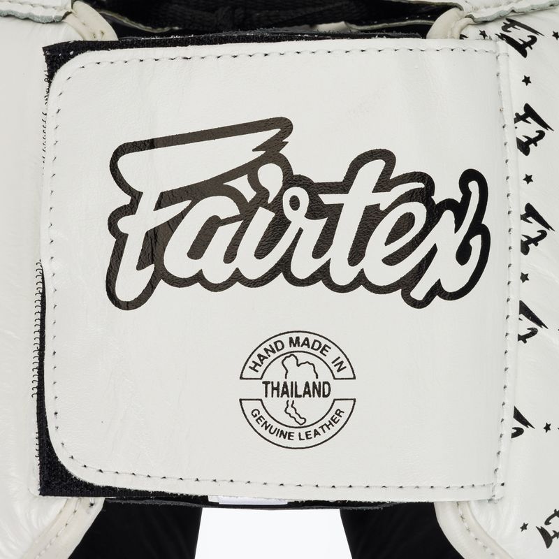 Fairtex Super Sparring boxing helmet white/black 5