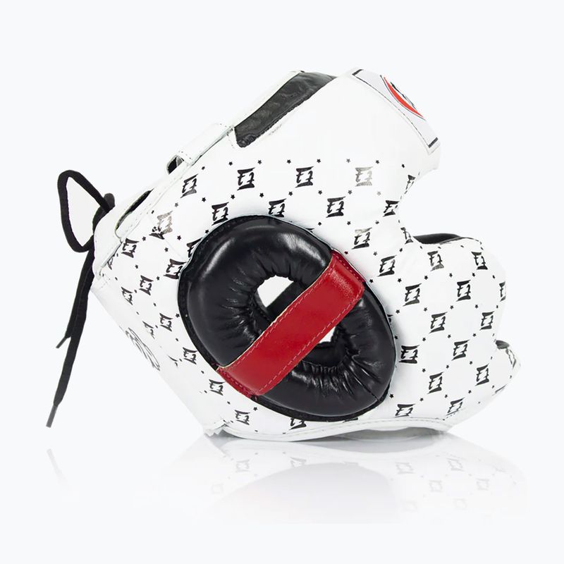 Fairtex Super Sparring boxing helmet white/black 3