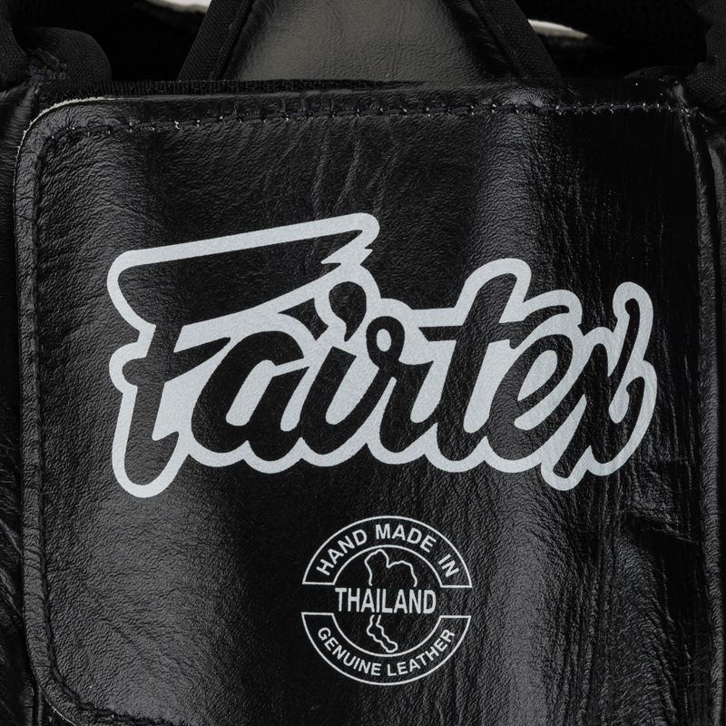 Fairtex Diagonal Vision Sparring Boxing Helmet - Full Head Coverage black/red 5