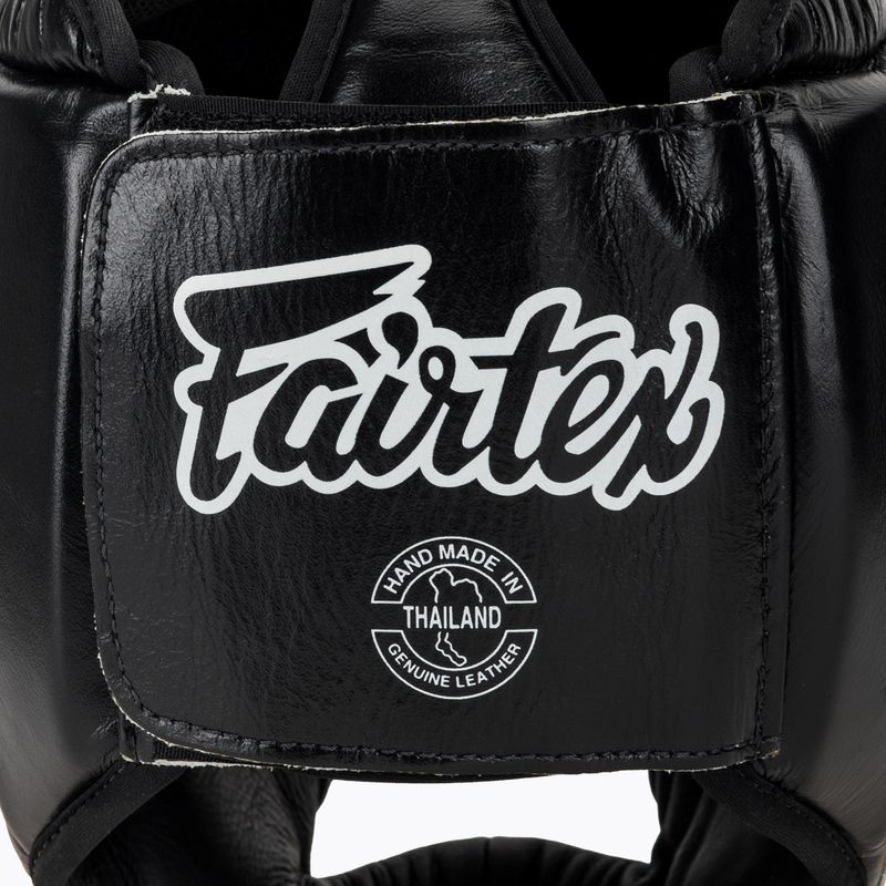 Fairtex Diagonal Vision Sparring Boxing Helmet - Full Head Coverage black/yellow 5