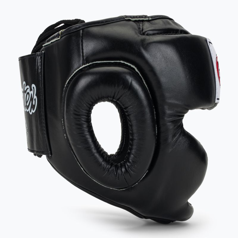 Fairtex Full Coverage Style black boxing helmet 2