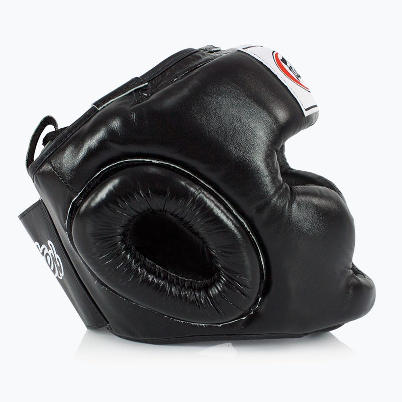 Fairtex Full Coverage Style black boxing helmet 3