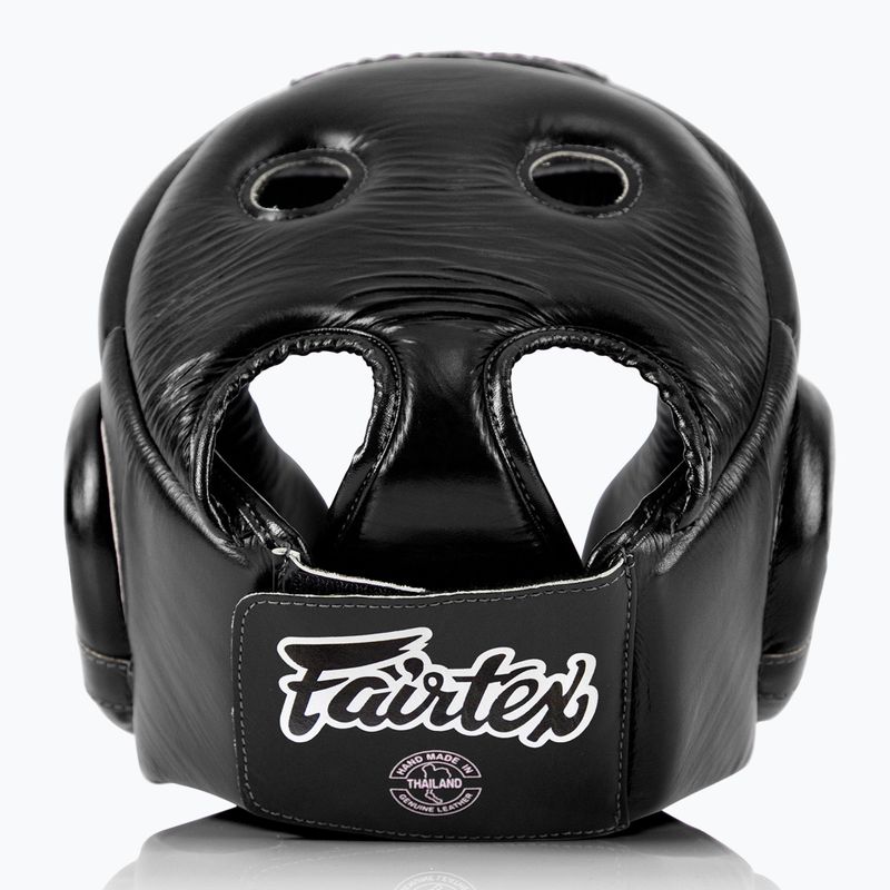 Fairtex Muay Thai Competition black boxing helmet 4