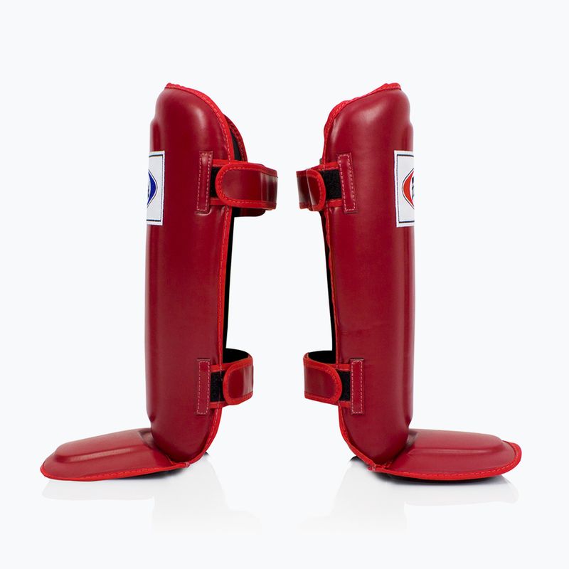 Fairtex In-Step Double Padded Tibia Protectors red 3