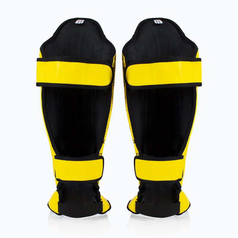 Fairtex Competition Shin Pads yellow 2