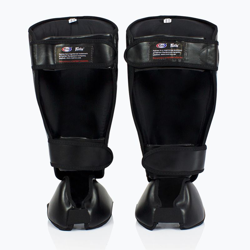 Fairtex Detachable In-Step Shin Pads A.K.A. tibia protectors. "Twister" black 2