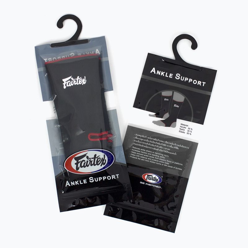 Fairtex Ankle Support black/red ankle protectors 3