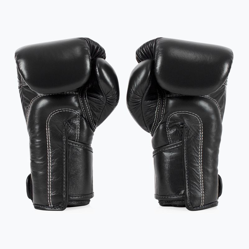Fairtex Stylish Angular Sparring Boxing Gloves - Locked Thumb black 2