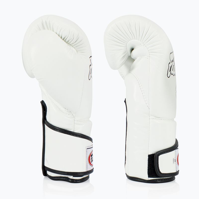 Fairtex Stylish Angular Sparring - Locked Thumb white Boxing Gloves 3