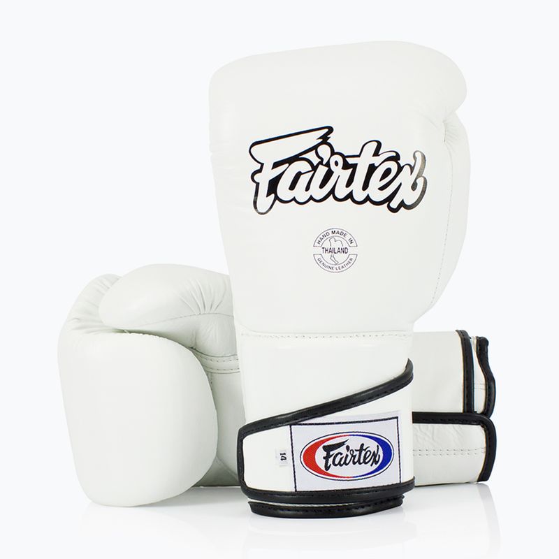 Fairtex Stylish Angular Sparring - Locked Thumb white Boxing Gloves 4