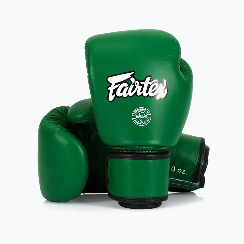 Fairtex Real Leather Boxing Gloves green 4