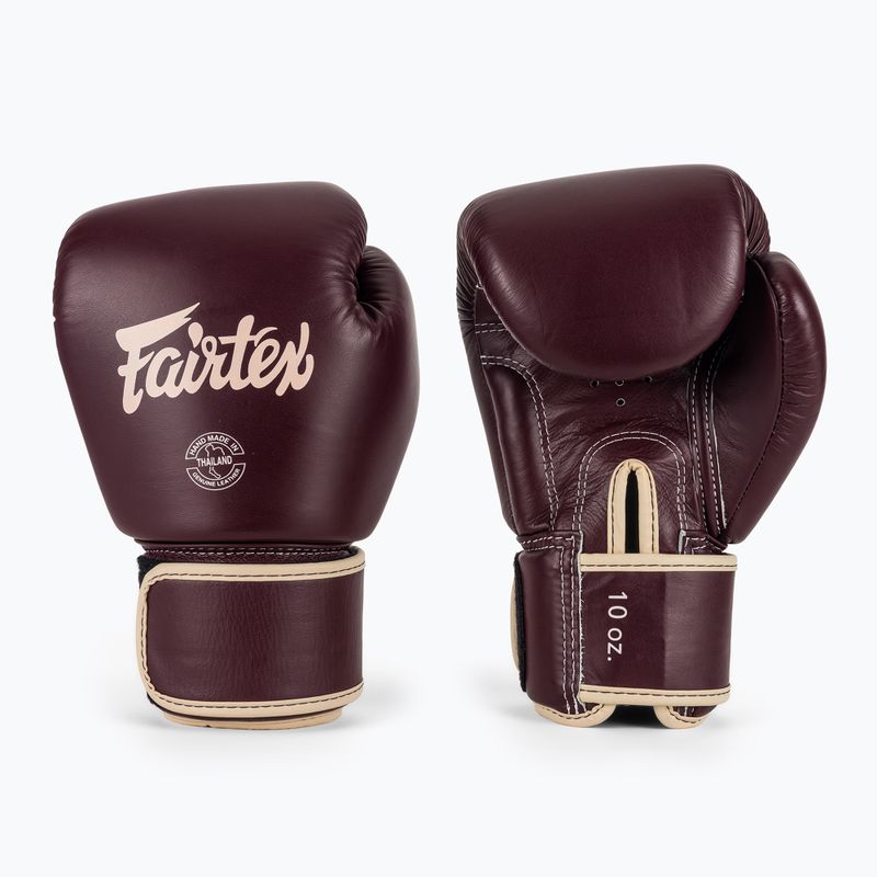 Fairtex Real Leather Boxing Gloves maroon