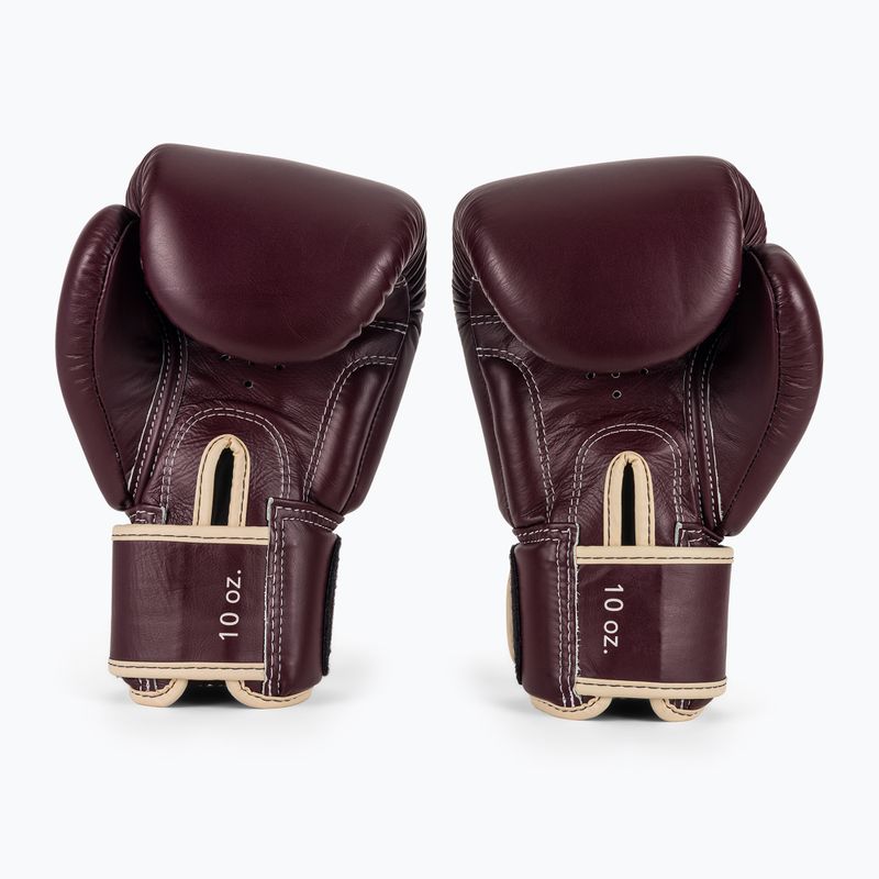 Fairtex Real Leather Boxing Gloves maroon 3