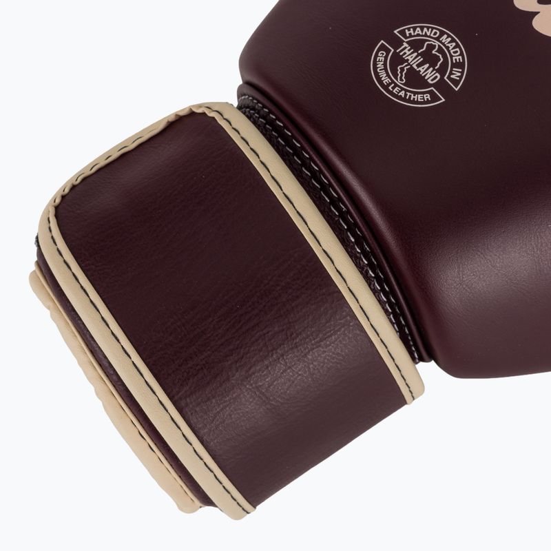 Fairtex Real Leather Boxing Gloves maroon 6