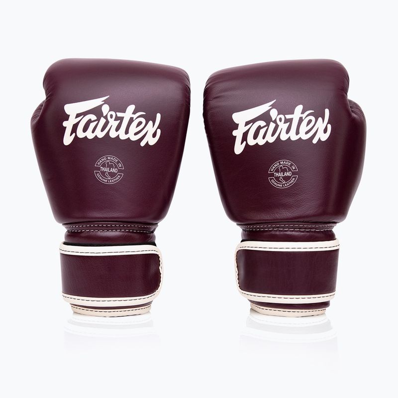 Fairtex Real Leather Boxing Gloves maroon