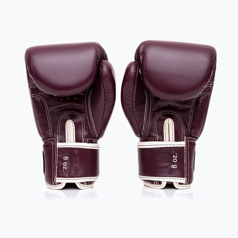 Fairtex Real Leather Boxing Gloves maroon 2