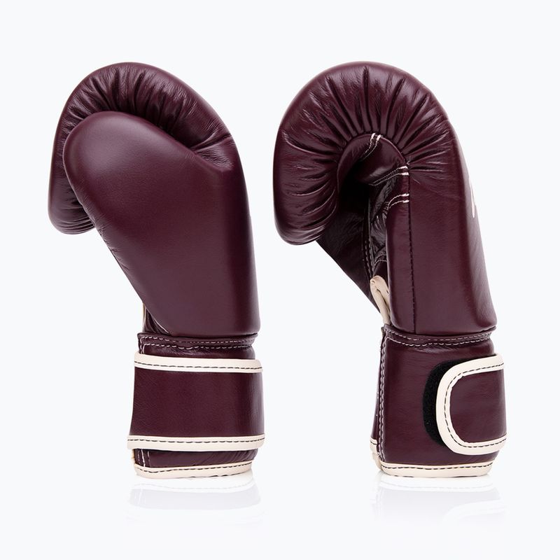 Fairtex Real Leather Boxing Gloves maroon 3