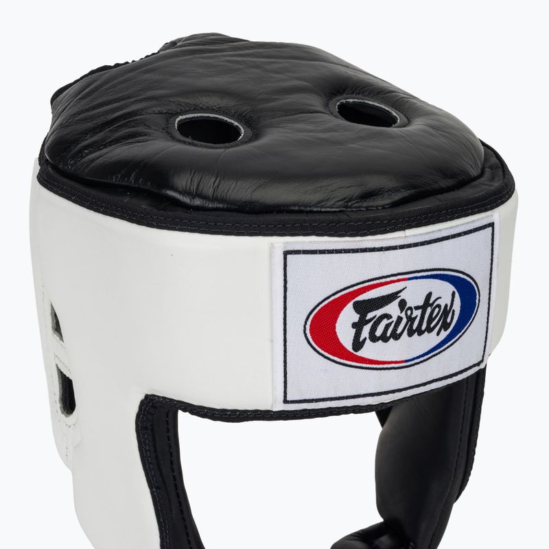 Fairtex Muay Thai & Kickboxing Competition white boxing helmet 4