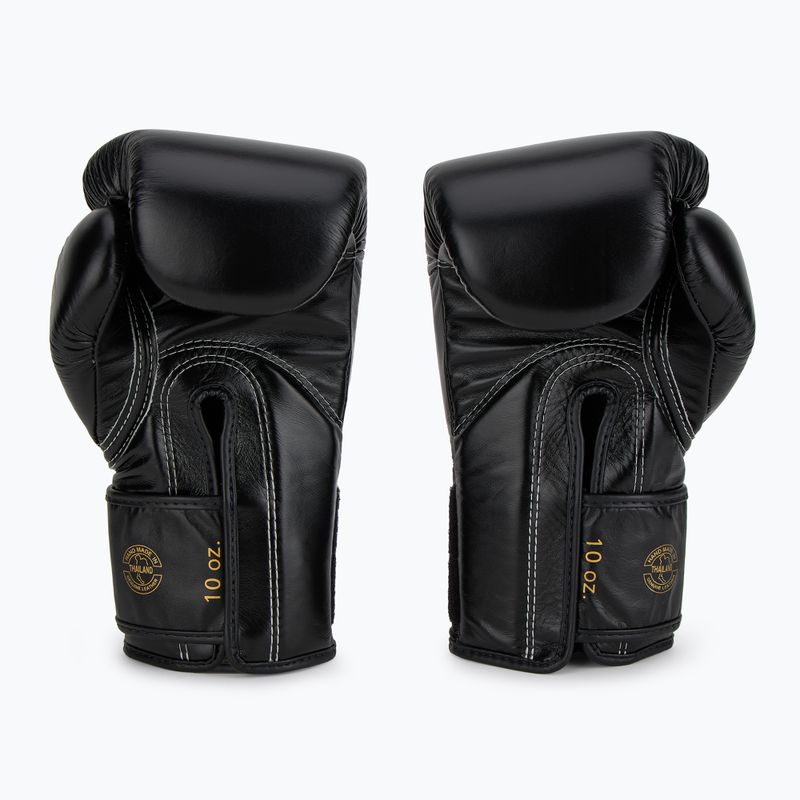 Fairtex Glory Competition Lace Velcro boxing gloves black 3