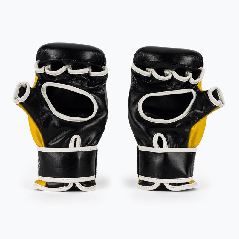 Fairtex Super Sparring Grappling Gloves black/yellow 3