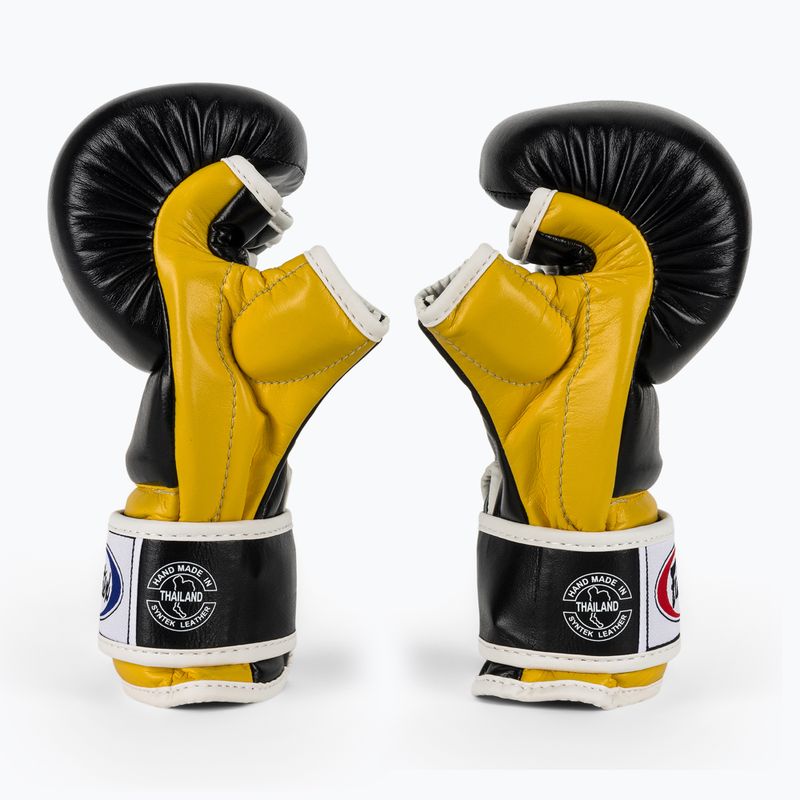 Fairtex Super Sparring Grappling Gloves black/yellow 4