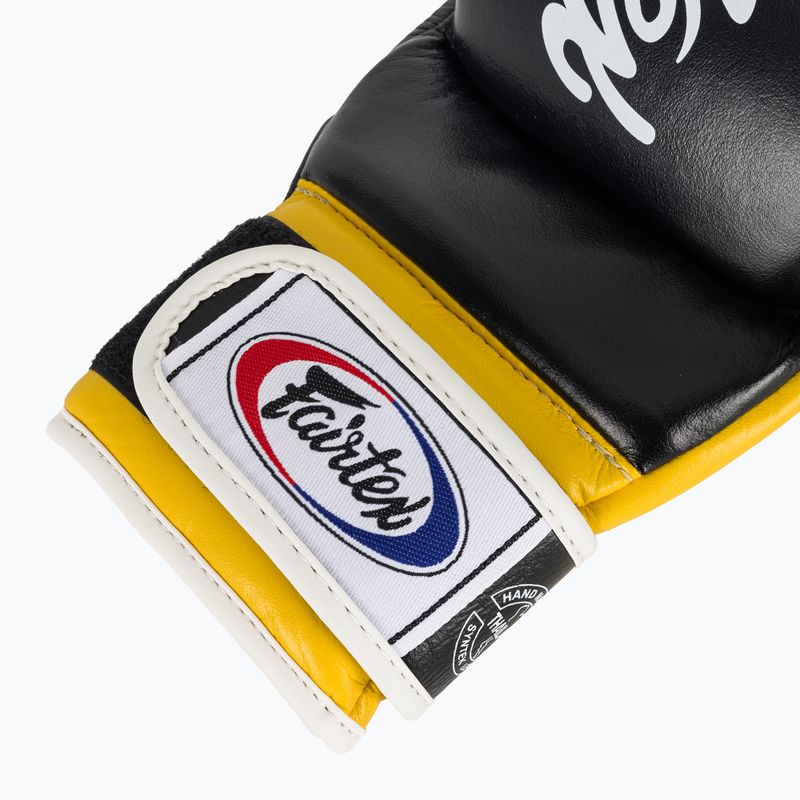 Fairtex Super Sparring Grappling Gloves black/yellow 6