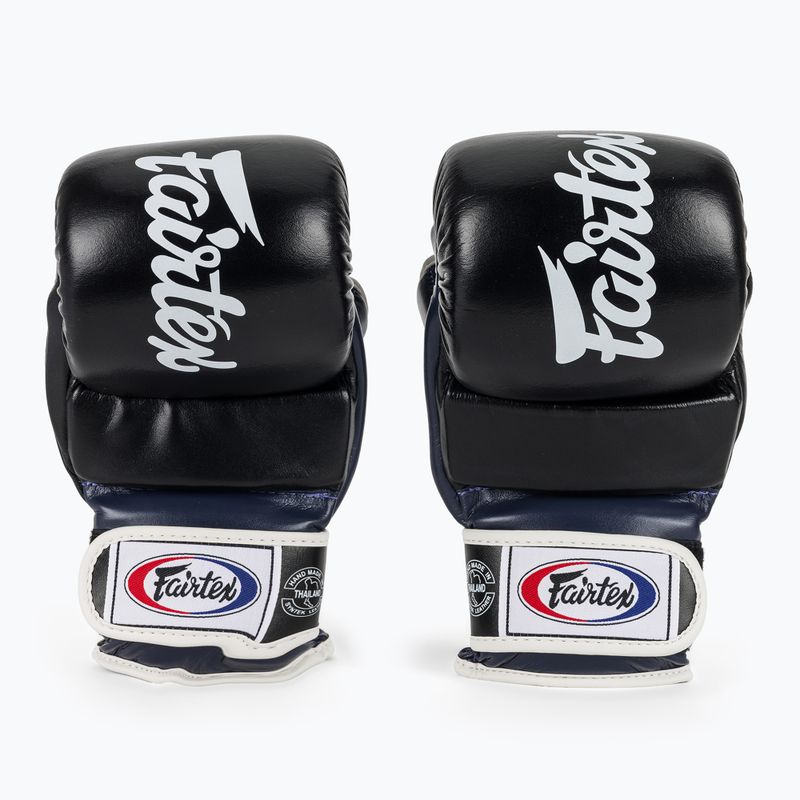 Fairtex Super Sparring Grappling Gloves black/blue 2