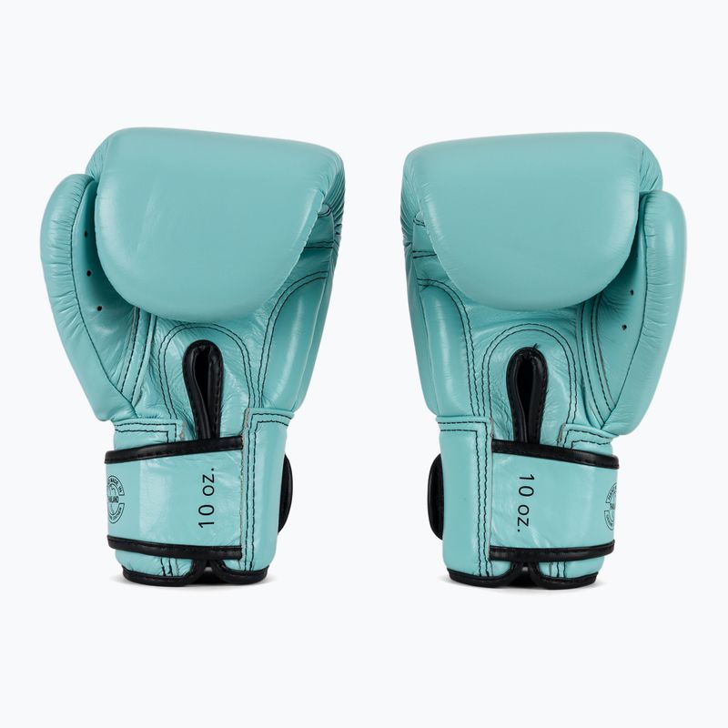 Fairtex Genuine Leather Boxing Gloves blue 3